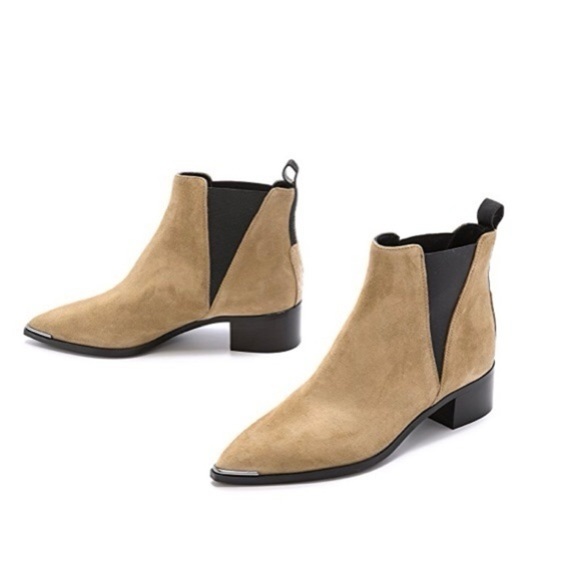 Acne Studios Jensen Suede Ankle Boots Tan Beige | Size 38 / 7.5 - Picture 16 of 16